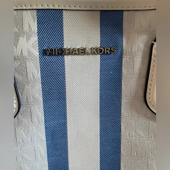 MICHAEL KORS EVA GRCIN BL MLT LG TOTE - Picture 9 of 11